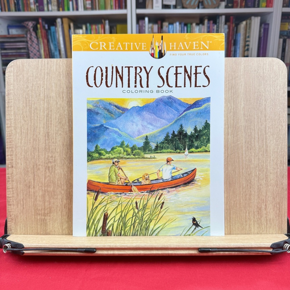 Creative Haven Country Scenes Coloring Book Dot Barlowe Dover 9780486494555 NEW